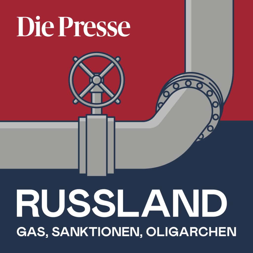 Podcast Logo Russland Gas, Sanktionen, Oligarchen